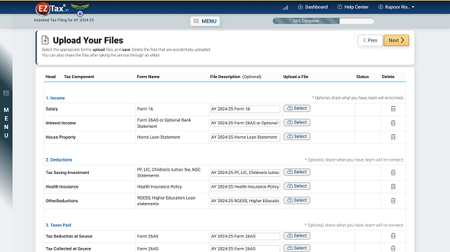 Upload the Files for the Service