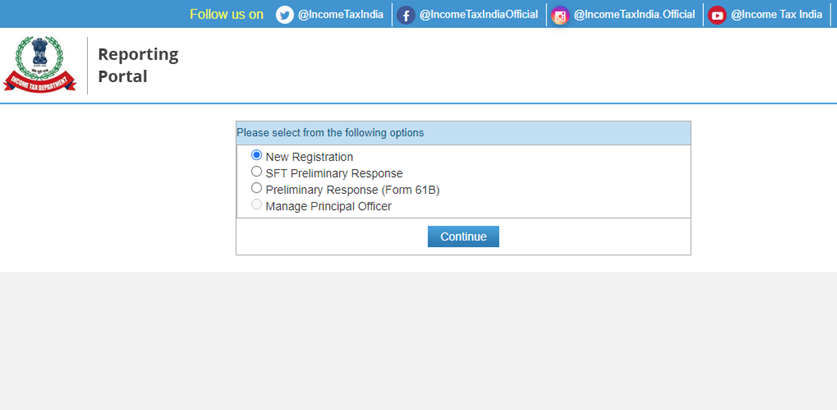 New Registration Page