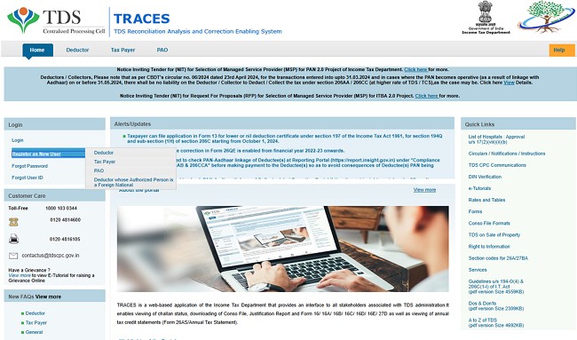 traces Home Page