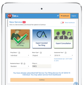 Self Service Tax Filing
